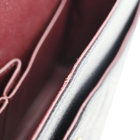 Chanel Classic Jumbo Double Flap Quilted Caviar Leather Shoulder Bag Black - Picture 13 of 14